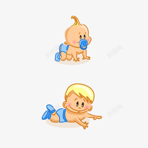 卡通手绘爬行宝宝png免抠素材_88icon https://88icon.com 卡通人物 卡通宝宝 宝宝 手绘宝宝 爬行宝宝 男孩