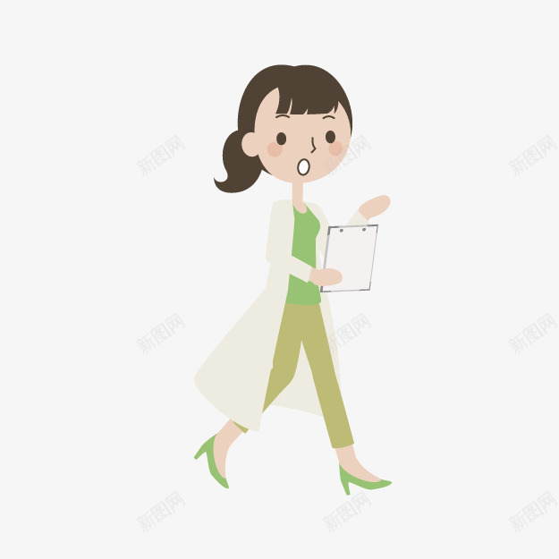 卡通值班医生png免抠素材_88icon https://88icon.com 值班医生 卡通医生 卡通医院 女医生