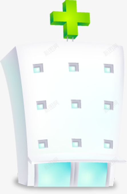 白色卡通医院治疗png免抠素材_88icon https://88icon.com 医院 卡通 治疗 白色