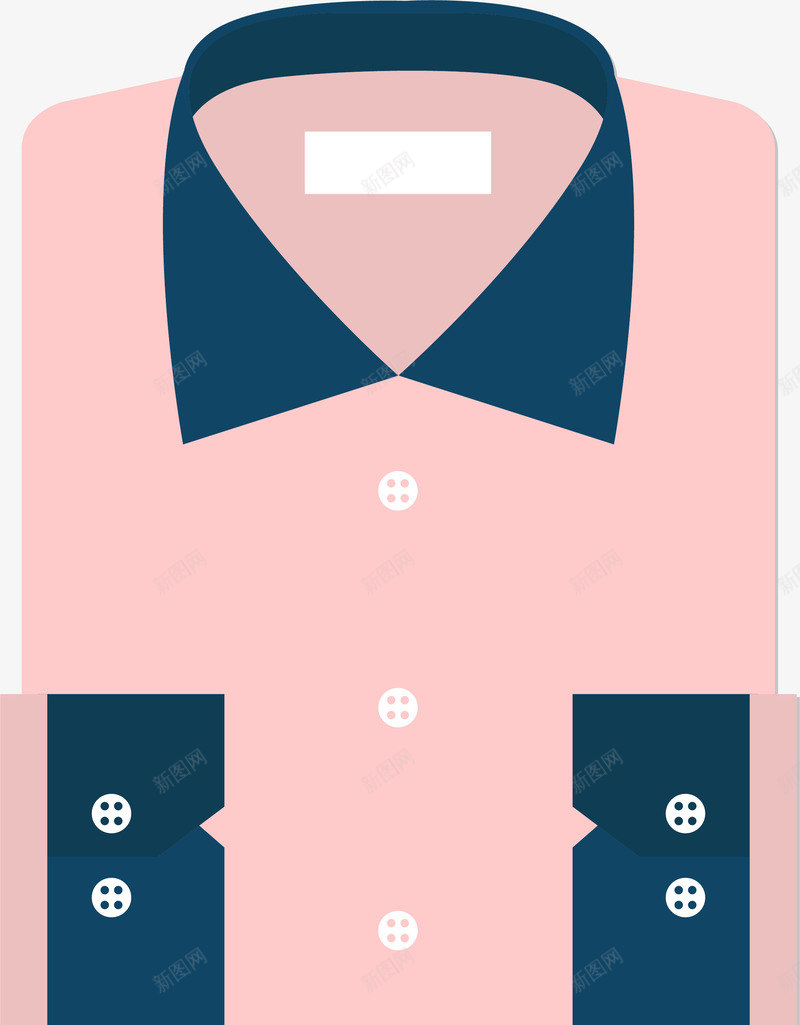 卡通粉色衬衫矢量图ai免抠素材_88icon https://88icon.com 上衣 卡通衬衫 商务 扁平衬衫 折叠衬衫 服装 服饰 短袖T恤 粉色衬衫 衬衫 矢量图