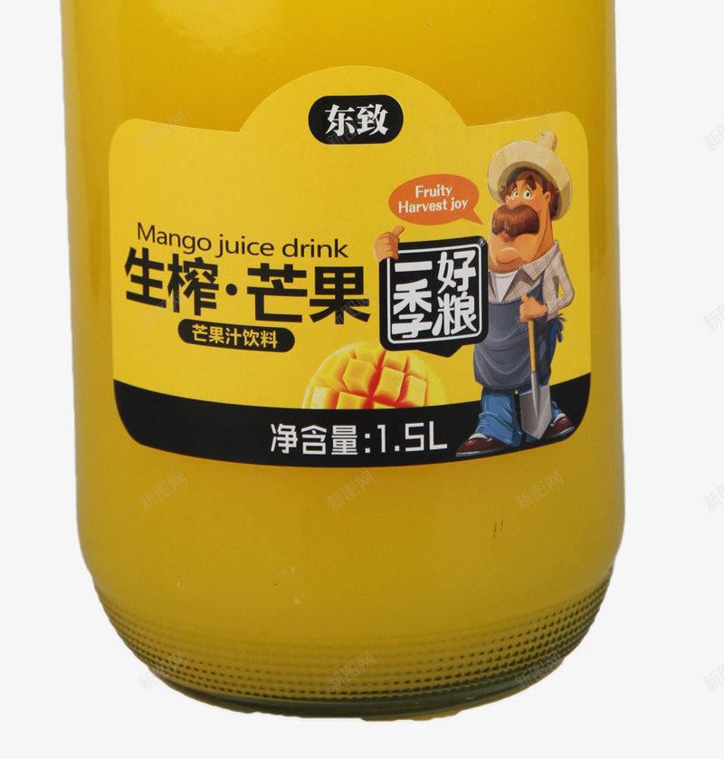 一季好粮生榨芒果果汁饮料15L半把杯png免抠素材_88icon https://88icon.com 15L 一季好粮 生榨果汁 芒果汁