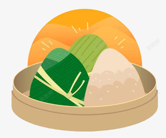 彩色圆弧粽子美食元素png免抠素材_88icon https://88icon.com 创意 卡通插画 圆弧 彩色 水果 粽子 美食 蔬菜 食物