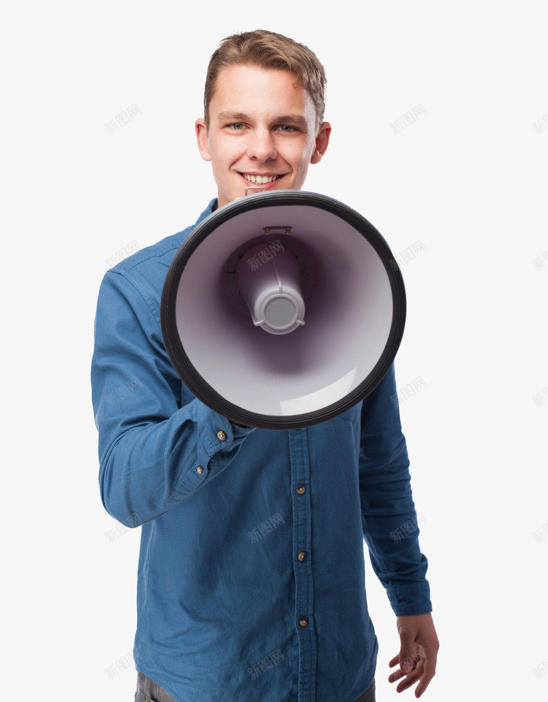 尖叫男孩png免抠素材_88icon https://88icon.com 大喇叭 微笑 拿喇叭的人 照片 男士