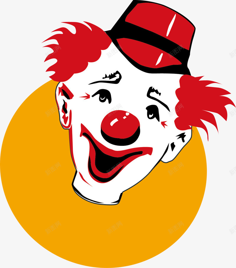 搞怪卡通小丑头像png免抠素材_88icon https://88icon.com 4月1号 小丑头像 愚人节 搞怪 搞怪小丑 整蛊 红色小丑 马戏团