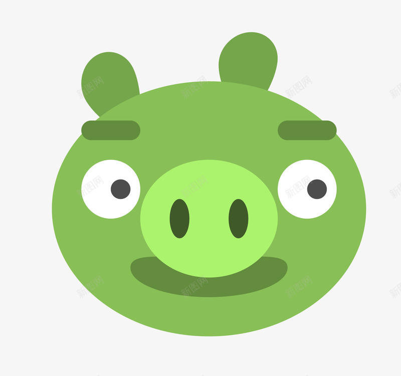 手绘卡通可爱绿色小猪脸png免抠素材_88icon https://88icon.com 卡通 卡通动物 卡通小猪头像 可爱 小猪脸 手绘 绿色