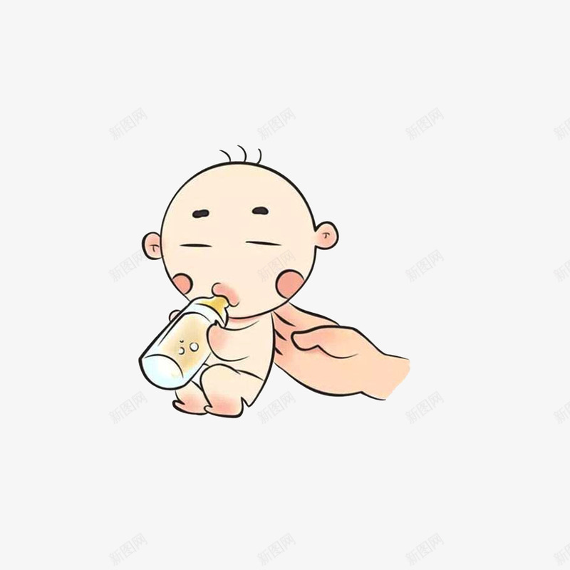 手拖着宝宝坐着喝奶png免抠素材_88icon https://88icon.com 卡通 可爱小孩 喝奶的宝宝 坐着的小朋友 手拖着宝宝坐着喝奶