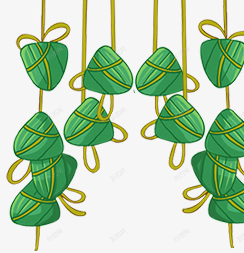 手绘卡通端午节粽子psd免抠素材_88icon https://88icon.com 卡通 手绘 手绘粽子 清新 端午节 粽子 绿色