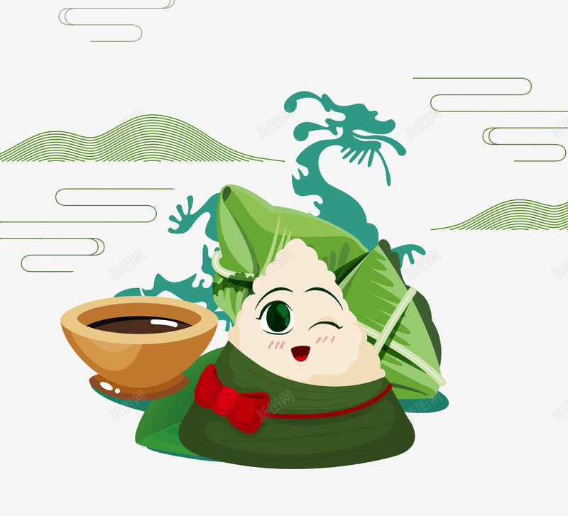手绘卡通粽子端午节装饰psd免抠素材_88icon https://88icon.com 手绘端午节素材 手绘粽子 端午 端午节 端午节手绘粽子