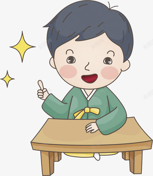 手绘男孩png免抠素材_88icon https://88icon.com 上课 卡通 学习 孩子 手指 手绘 桌子 水彩 男孩 课桌