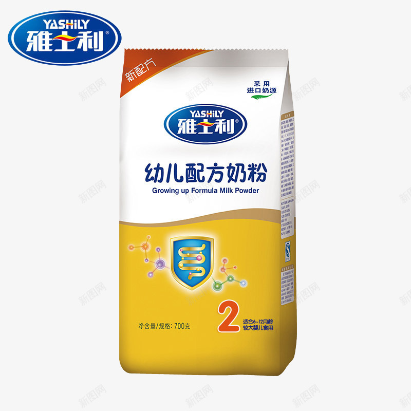 雅士利新配方2段较大婴儿配方奶png免抠素材_88icon https://88icon.com 2段 612个月 700g克 产品实物 袋装 较大婴儿配方奶粉 雅士利 雅士利新配方
