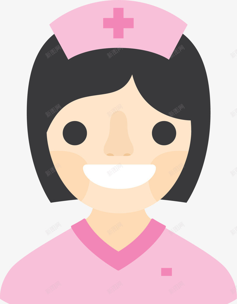粉色可爱卡通护士png免抠素材_88icon https://88icon.com 5月12号 医疗 医院 卡通护士 护士日 粉色护士