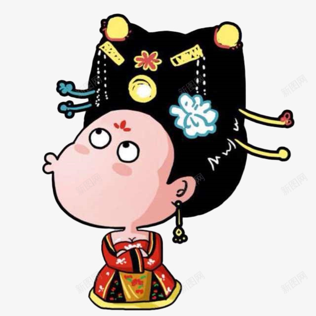 卡通撅嘴的贵妃png免抠素材_88icon https://88icon.com 卡通 可爱 嘟嘴 头像 搞笑 撅嘴 萌萌哒 贵妃