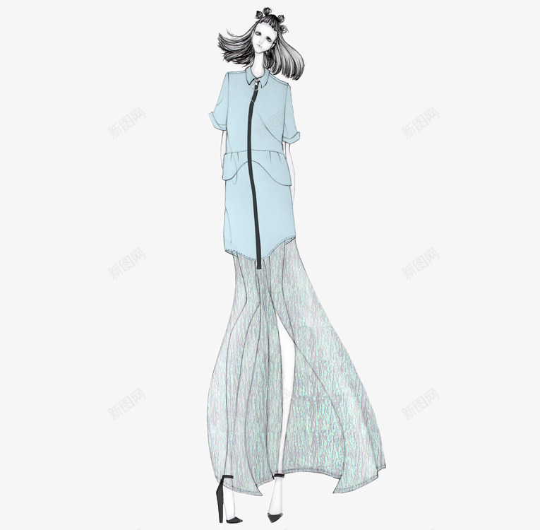 夏季T恤雪纺半身裙女装搭配png免抠素材_88icon https://88icon.com T恤 半身裙 卡通休闲女装 女装 女装设计手稿 开叉半身裙 搭配 模特 衬衫 雪纺