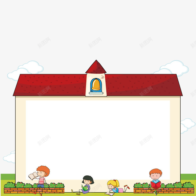 教堂房子矢量图ai免抠素材_88icon https://88icon.com 公告栏 学校 孩子 篱笆 矢量图