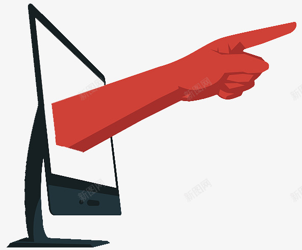 卡通手指插图png免抠素材_88icon https://88icon.com 叱责 向右 怒吼 指着人骂 指责 电脑 红色 谴责 责备 责怪 责问