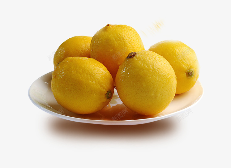 唯美精美一盘水果柠檬psd免抠素材_88icon https://88icon.com 唯美 柠檬 水果 盘子 精美
