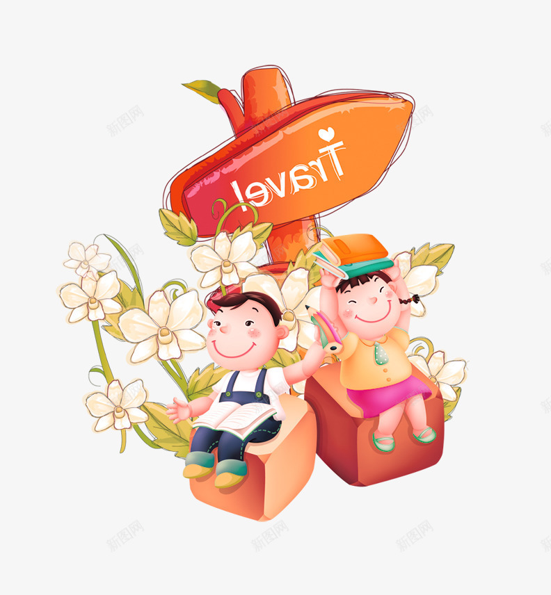 童年卡通孩子装饰图案png免抠素材_88icon https://88icon.com 人物 儿童节 卡通 孩子 童年 装饰图案 金色童年