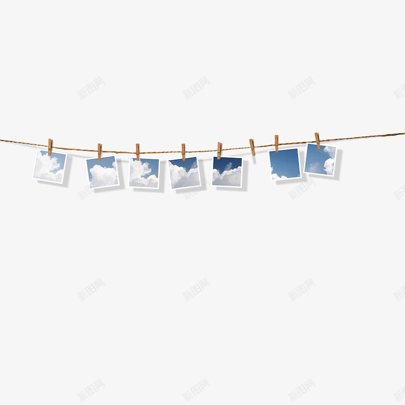 绳穿照片png免抠素材_88icon https://88icon.com psd源文件 免费png下载 照片 照片墙