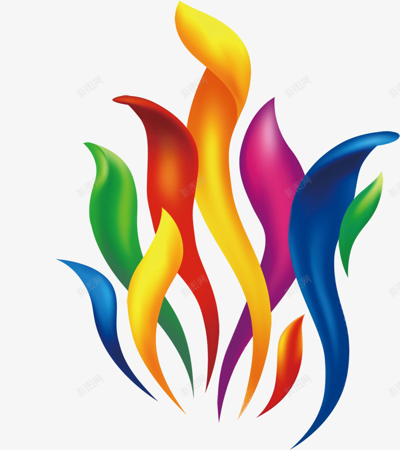 炫彩彩绸psd免抠素材_88icon https://88icon.com 五彩缤纷 免费下载 免费图片 彩绸 彩色 气氛 炫彩