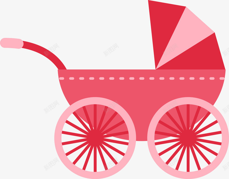 婴儿手推车png免抠素材_88icon https://88icon.com 婴儿 手推车 推车