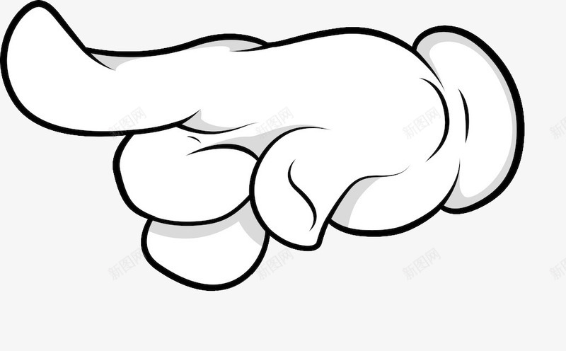卡通手手指指向png免抠素材_88icon https://88icon.com 卡通手 手指 指向 指着