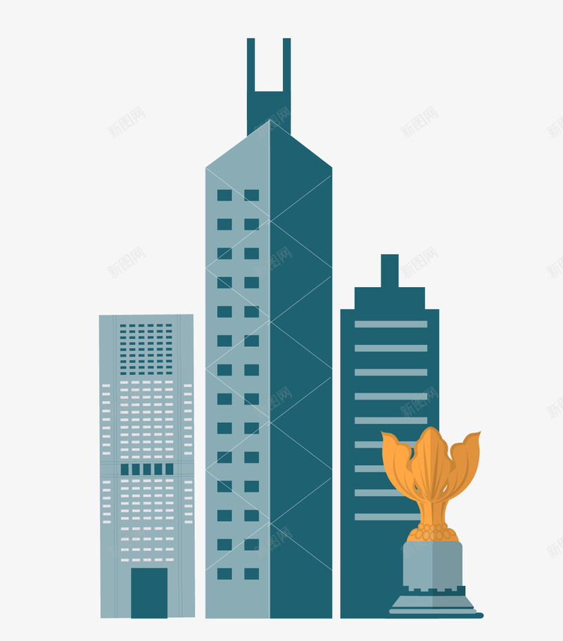 卡通现代建筑png免抠素材_88icon https://88icon.com png图片 卡通 建筑 现代 高楼大厦