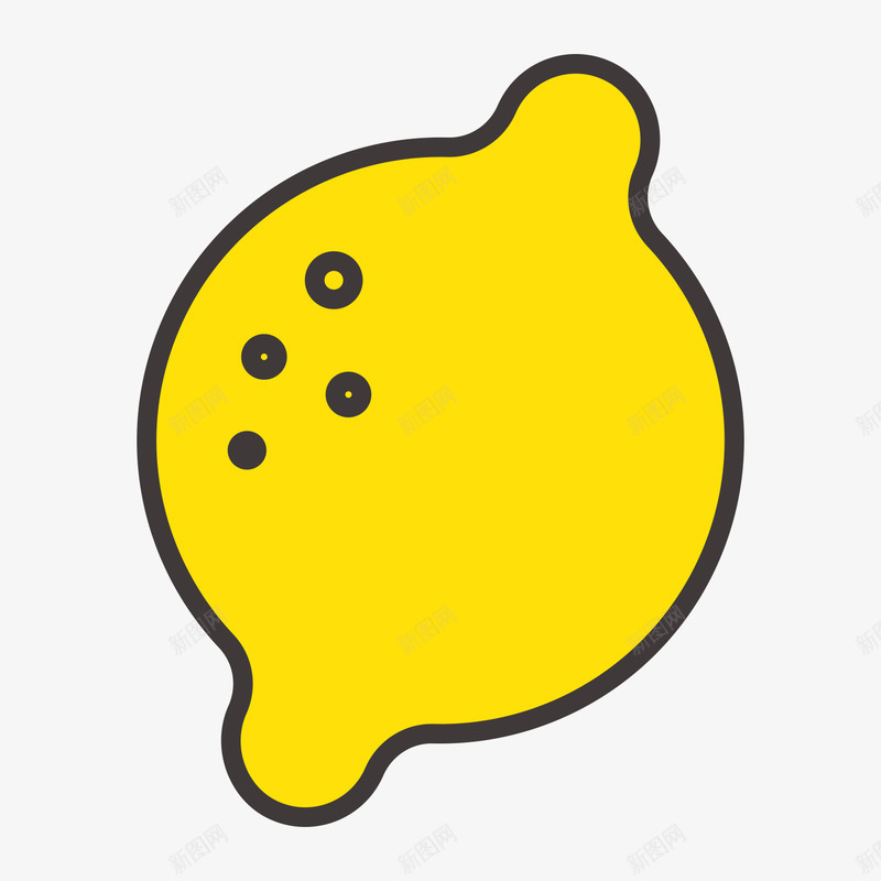 卡通水果维生素营养柠檬png免抠素材_88icon https://88icon.com 卡通 柠檬 水果 维生素 营养