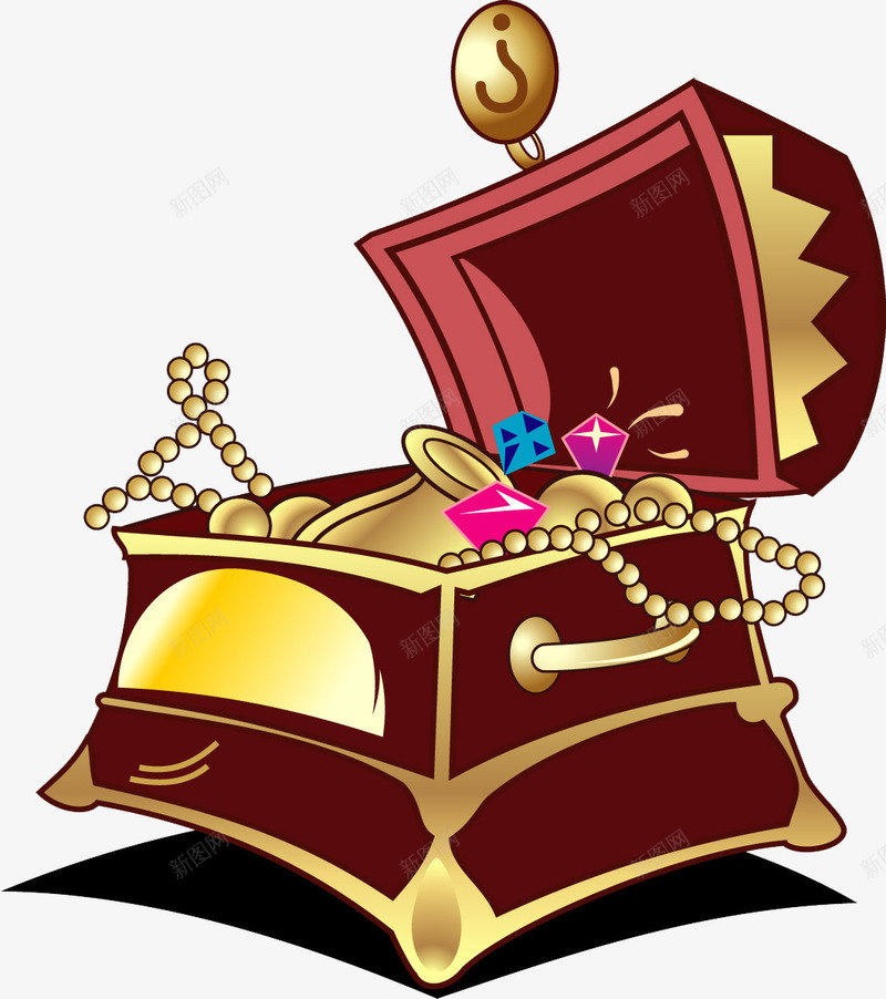 卡通开启的宝箱png免抠素材_88icon https://88icon.com 卡其宝箱 卡通宝箱 宝箱 宝贝箱子 开启珠宝箱 开箱有礼 手绘宝箱 装珠宝宝箱