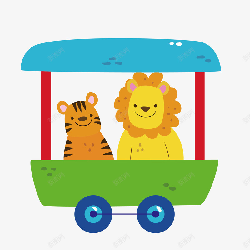 卡通儿童动物小火车矢量图eps免抠素材_88icon https://88icon.com Q版小火车 儿童 创意 动物 卡通 图案 小清新 现代 矢量图 简约 装饰