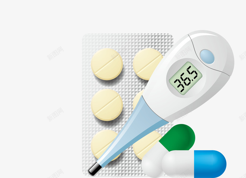 医疗药丸png免抠素材_88icon https://88icon.com 体温计 医疗 医院 矢量体温计 胶囊 药丸 药品
