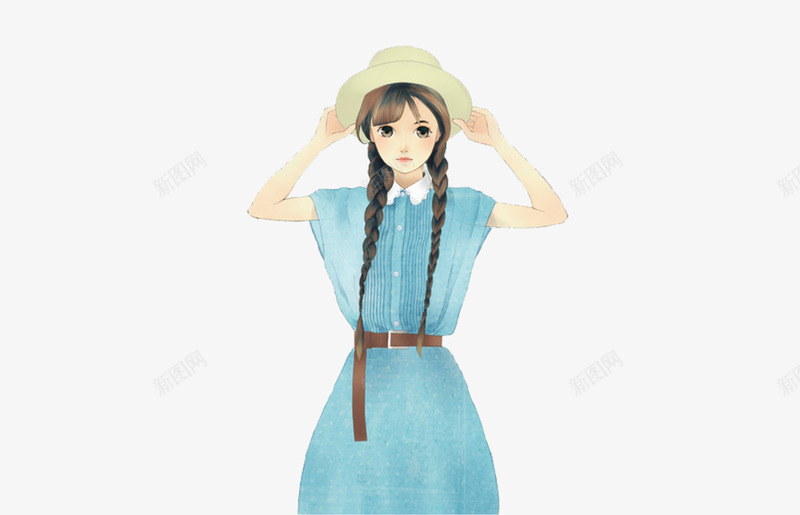 可爱卡通女孩子png免抠素材_88icon https://88icon.com 人物 卡通 可爱 女孩子 女生