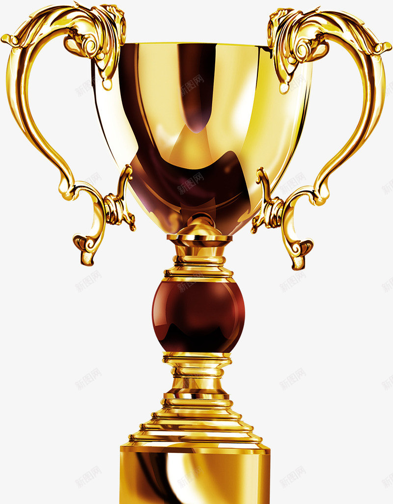 金杯金奖杯png免抠素材_88icon https://88icon.com 奖品 第一名 金奖杯 金杯