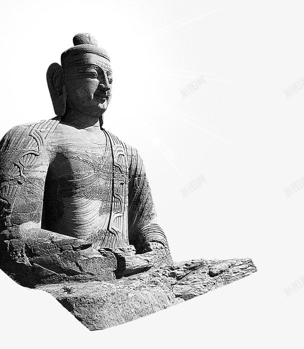 雕塑佛像png免抠素材_88icon https://88icon.com 中国风 企业文化 佛像