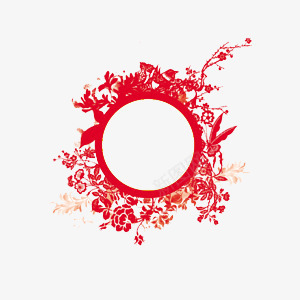 红色中国风镂空剪纸边框png免抠素材_88icon https://88icon.com 中国风 剪纸 素材 红色 边框 镂空