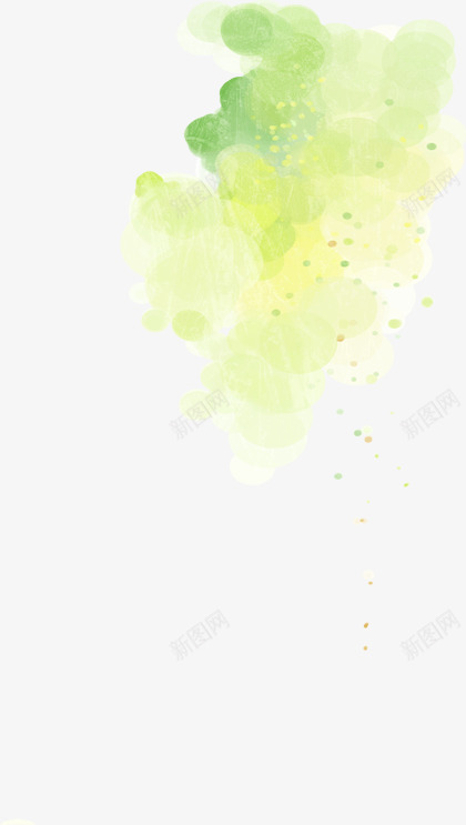 手绘绿色水印生日卡片png免抠素材_88icon https://88icon.com 卡片 水印 生日 绿色