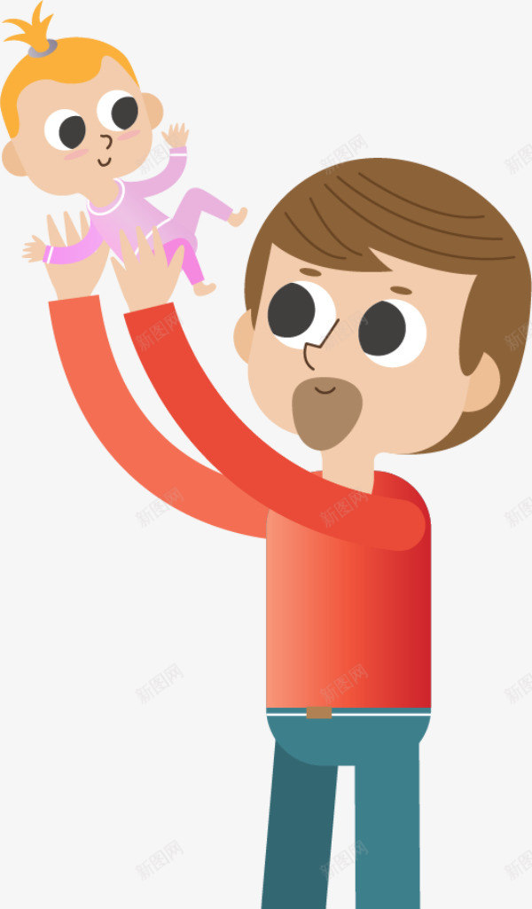 父亲节举着孩子的父亲png免抠素材_88icon https://88icon.com 中年男子 举着孩子的父亲 举高高 开心 父亲节 背包