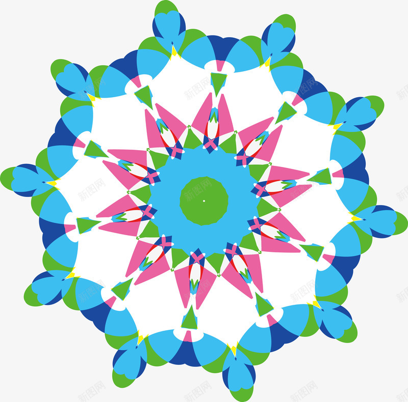 蓝色瑶族花纹图png免抠素材_88icon https://88icon.com 几何手绘 彩色 手绘花 瑶族花纹 矢量花 线性花 花 花朵 花纹 花纹图案 装饰