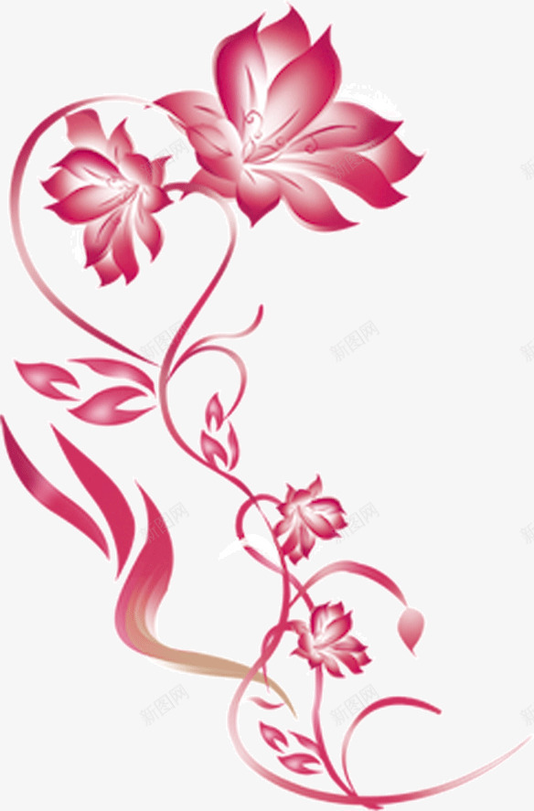 手绘莲花png免抠素材_88icon https://88icon.com 手绘 粉色 莲花