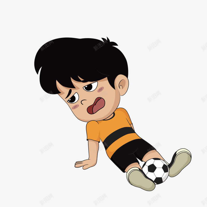 卡通人物孩子踢球矢量图eps免抠素材_88icon https://88icon.com 人物 卡通 图案 孩子 小清新 形象设计 简约 矢量图