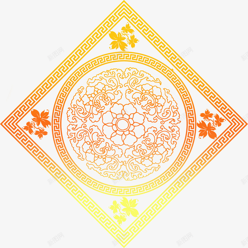 金色剪纸节日庆典png免抠素材_88icon https://88icon.com 剪纸 庆典 节日 金色