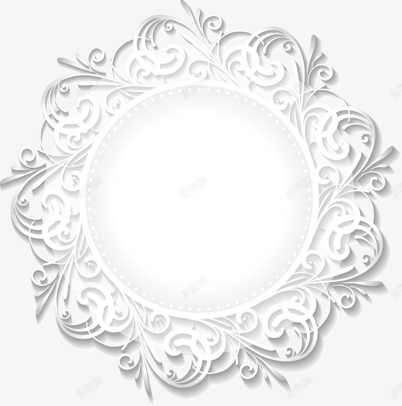 创意白色剪纸边框png免抠素材_88icon https://88icon.com 创意剪纸 创意边框 剪纸花纹 剪纸边框 白色剪纸 白色花纹