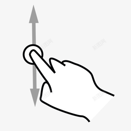 手指一滚动开源手势库png免抠素材_88icon https://88icon.com Finger gestureworks one scroll 一 手指 滚动