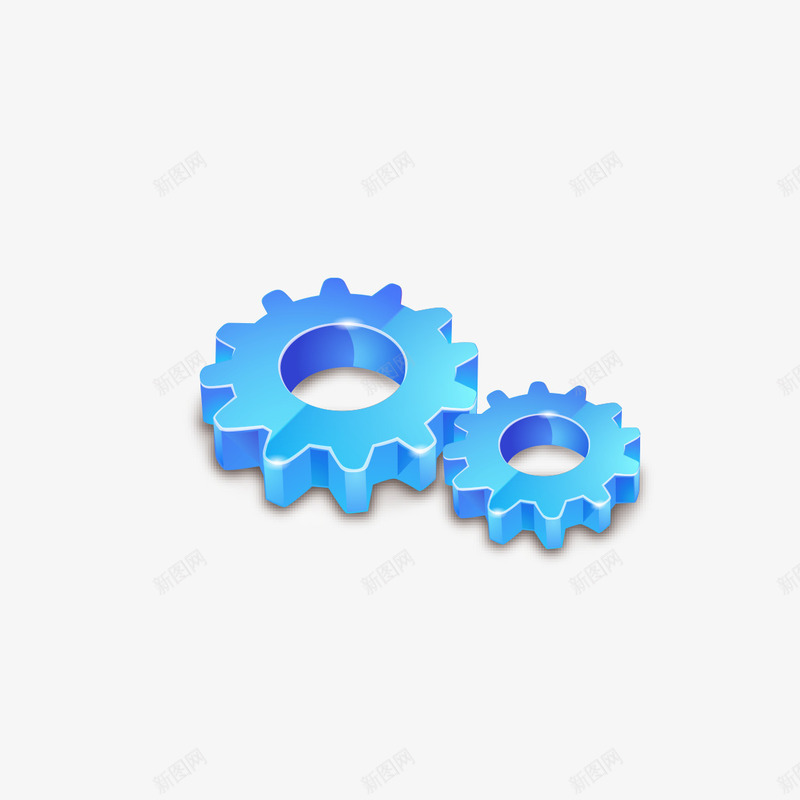 蓝色小齿轮png免抠素材_88icon https://88icon.com 小齿轮 蓝色 蓝色齿轮 齿轮