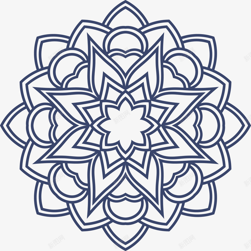 创意线性花纹矢量图ai免抠素材_88icon https://88icon.com 几何手绘 手绘花 旋纹 矢量花 矢量花纹 线性花 花 花朵 花纹 花纹图 螺旋花 装饰 矢量图