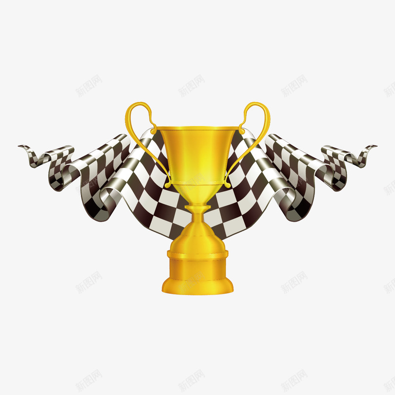 金色奖杯矢量图ai免抠素材_88icon https://88icon.com 奖品 奖杯 金属 矢量图
