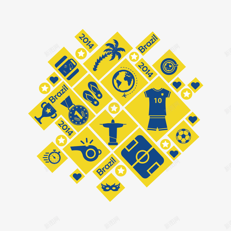 足球png免抠素材_88icon https://88icon.com 奖杯 扁平化 椰子树 球服 足球