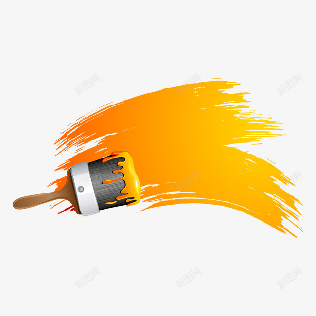 刷子刷漆png免抠素材_88icon https://88icon.com 刷子 刷漆 毛刷 油漆 环保漆 粉刷 装修 装修工具 颜料