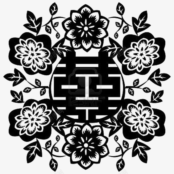 双喜png免抠素材_88icon https://88icon.com 剪纸 喜 囍 婚庆 窗花 节日素材
