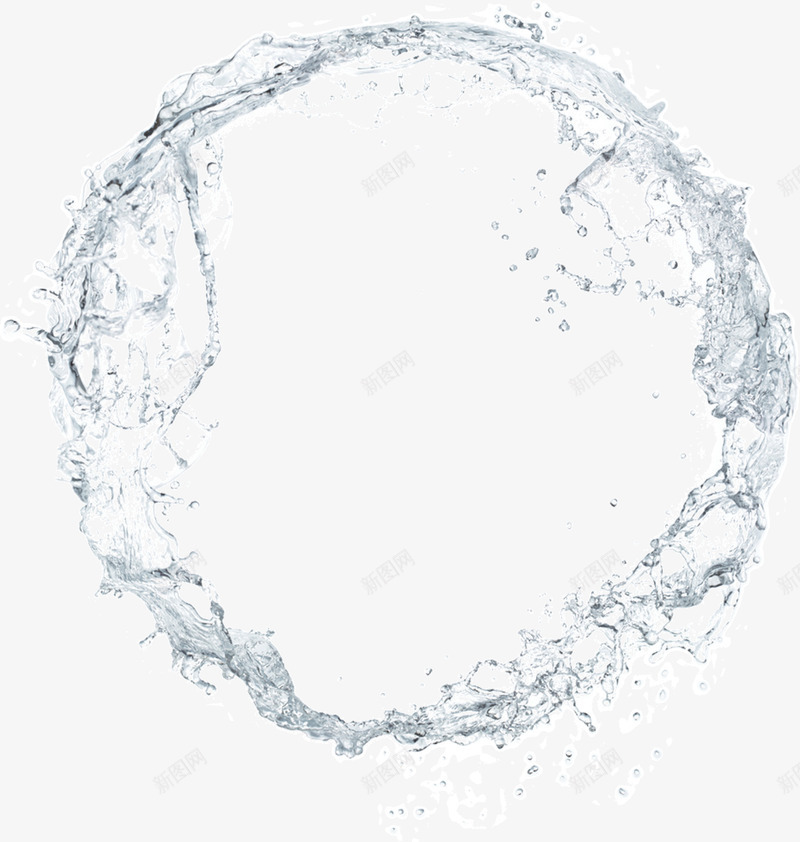 创意水圈png免抠素材_88icon https://88icon.com 创意 圆圈 水圈 水花