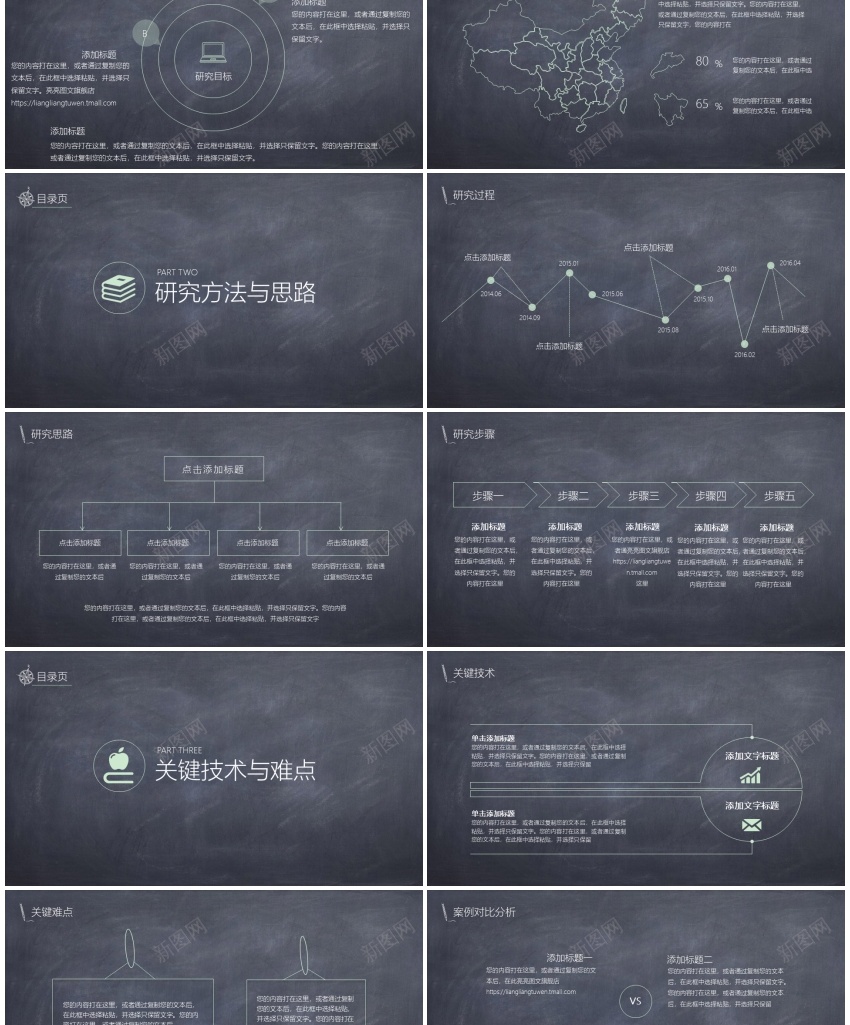 黑板风格(1)PPT模板_88icon https://88icon.com 风格 黑板